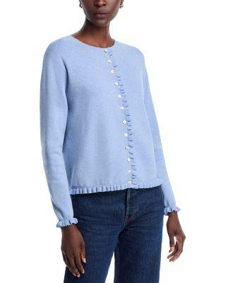 Ruffle Trim Cardigan by SIONI