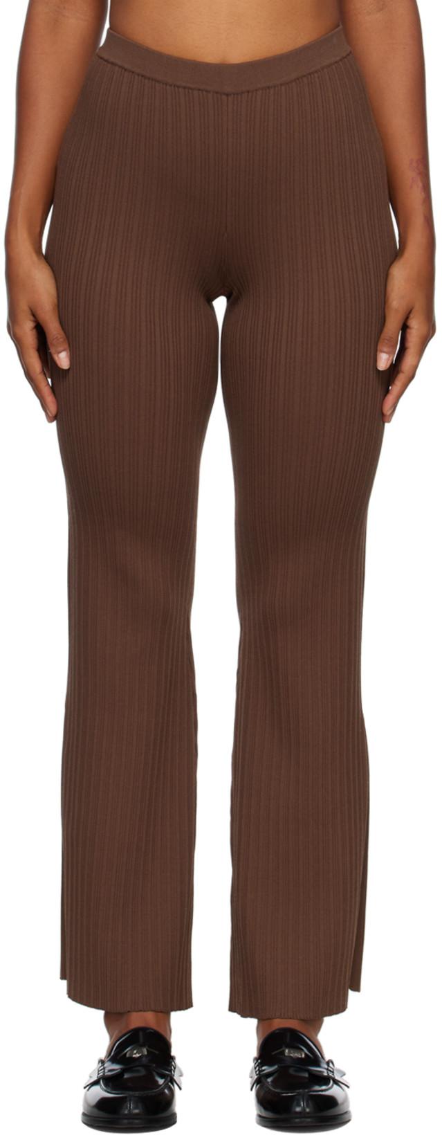 Brown Sylvie Lounge Pants by SIR THE LABEL
