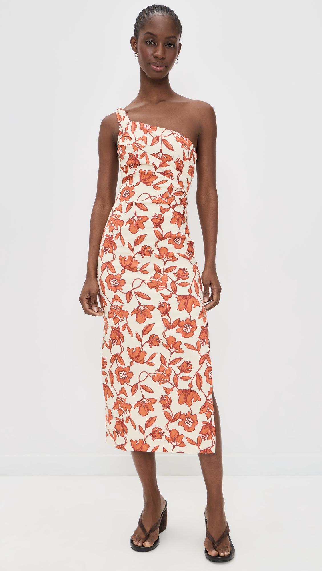 Chloe One Shoulder Midi Dress by SIR THE LABEL