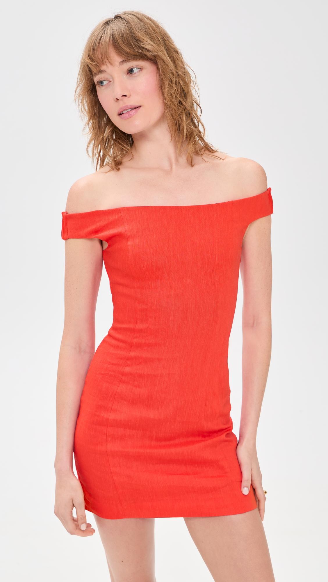 Elodie Off Shoulder Mini Dress by SIR THE LABEL