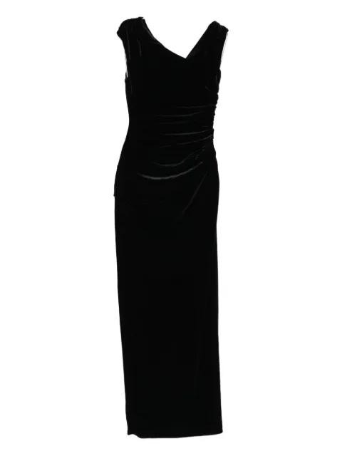 Ettore draped velvet dress by SIR THE LABEL