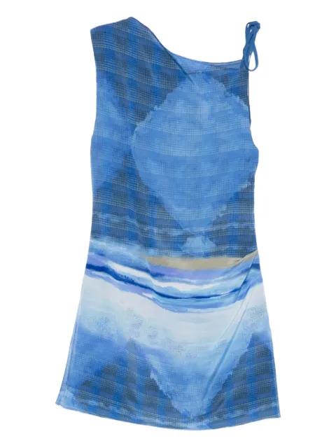 Isla waves print mini dress by SIR THE LABEL
