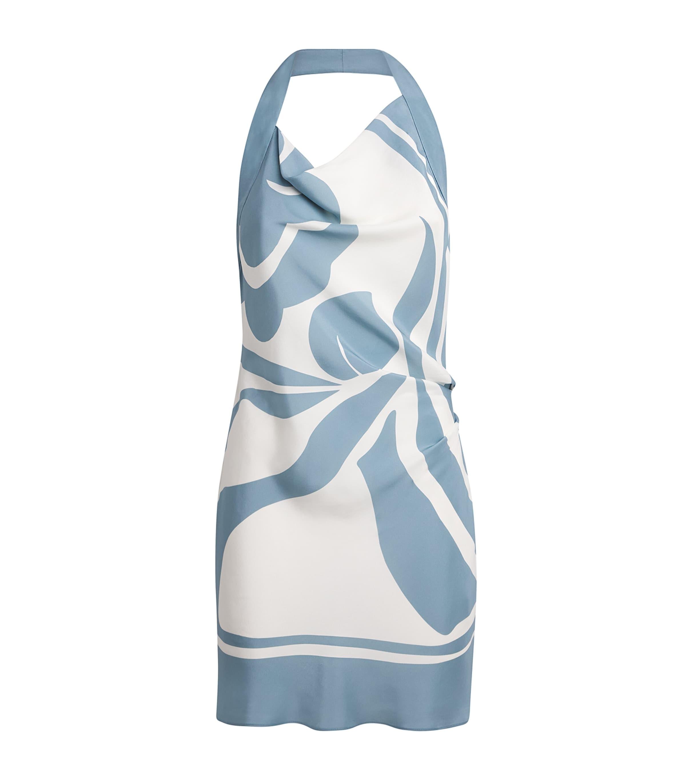 SIR. Silk Halterneck Lilou Mini Dress by SIR THE LABEL