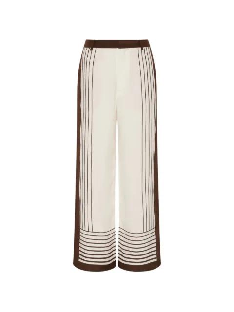 striped-detail trousers by SIR THE LABEL