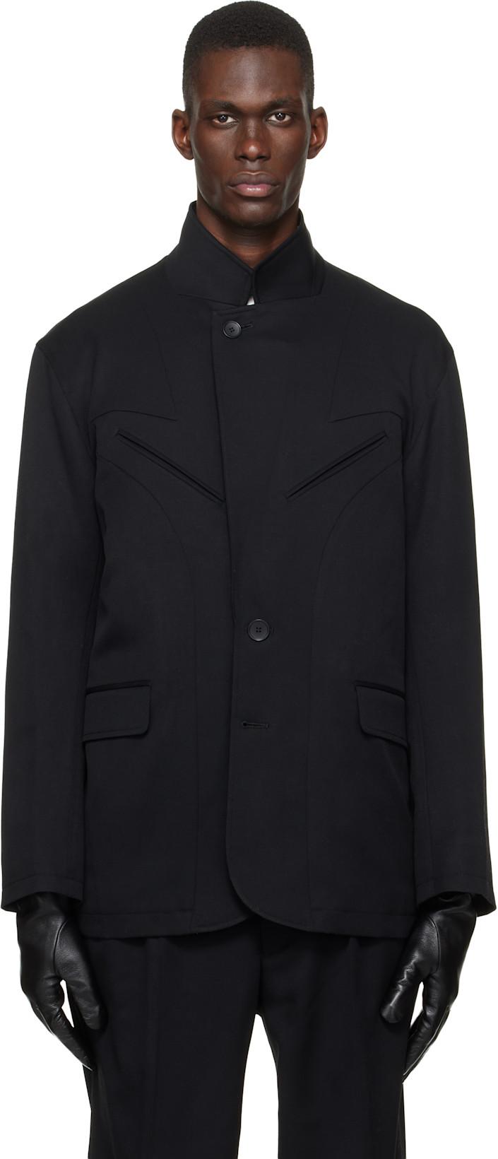 Black Light Wool Blazer by SIRE