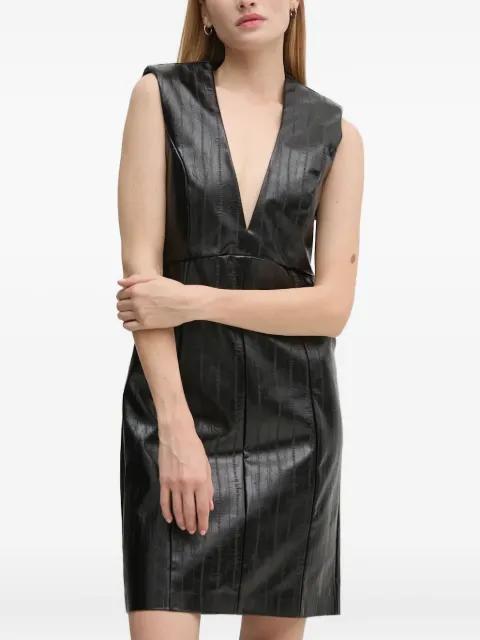 V-neck sleeveless mini dress by SISLEY