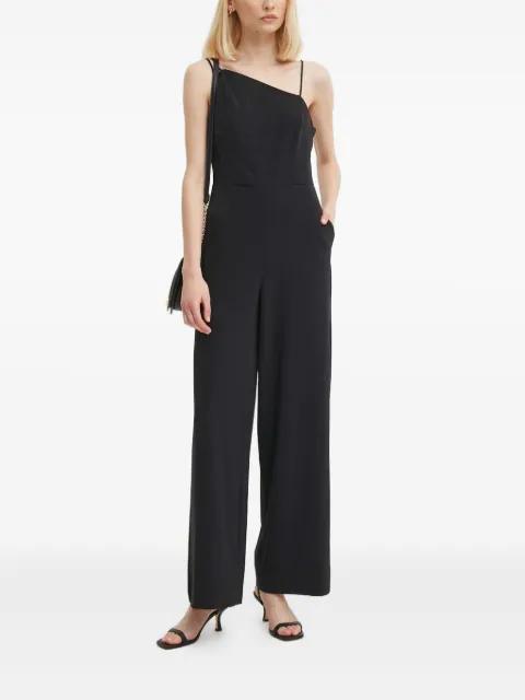 asymmetric-neck jumpsuit by SISLEY