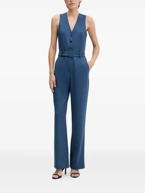 belted jumpsuit by SISLEY