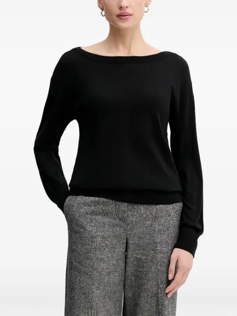 boat neck knitwear by SISLEY