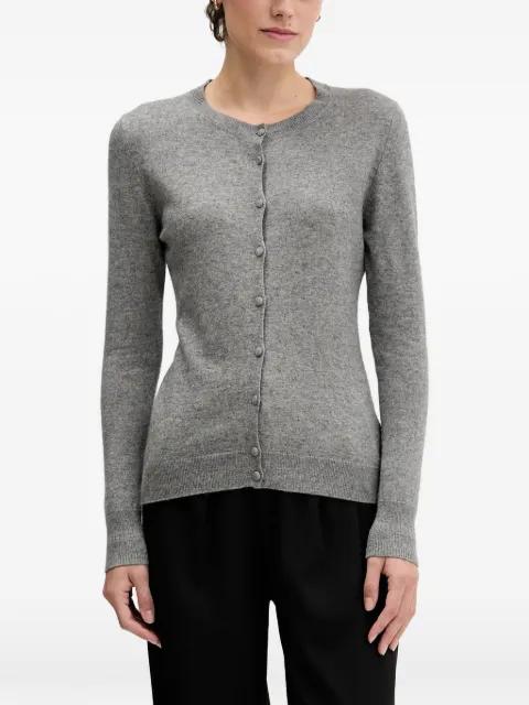 button-up crew-neck cardigan by SISLEY