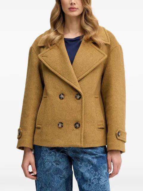 buttoned V-neck jacket by SISLEY
