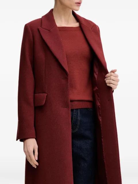 buttoned pocketed single-breasted coat by SISLEY