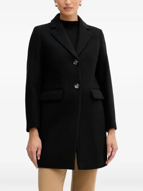 buttoned pocketed single-breasted coat by SISLEY