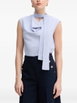 cowl-neck scarf top by SISLEY