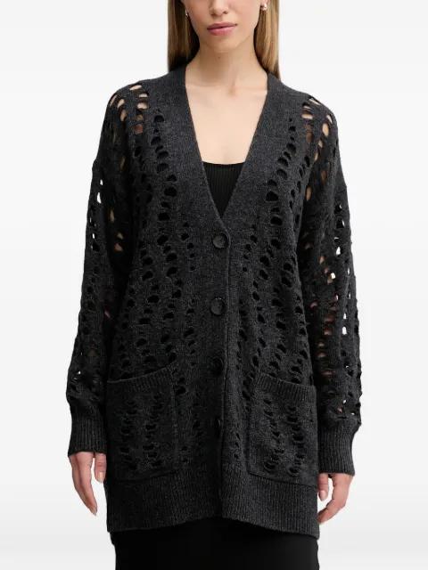 distressed pocket cardigan by SISLEY