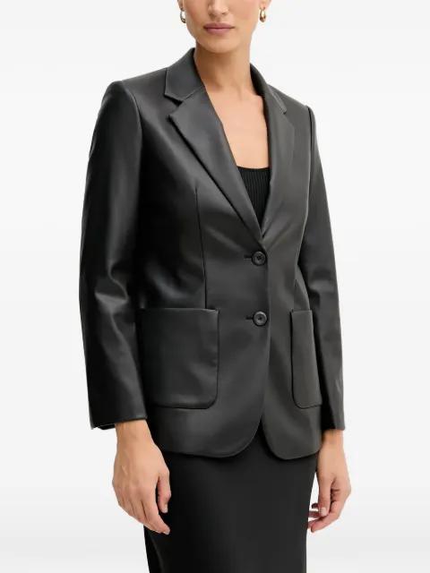 faux-leather blazer by SISLEY