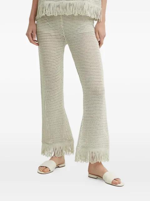 fringed crochet trousers by SISLEY