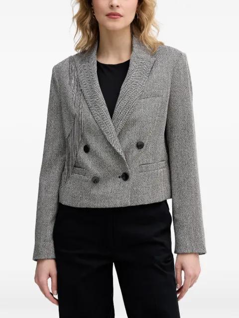 herringbone-pattern jacket by SISLEY