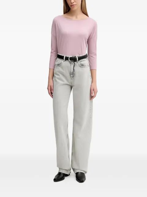 logo-patch jeans by SISLEY