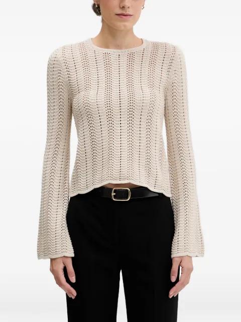 openwork knitted sweater by SISLEY
