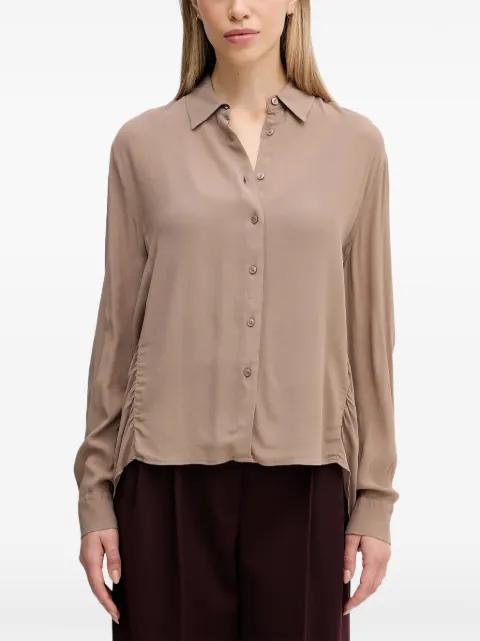 oversized crepe shirt by SISLEY