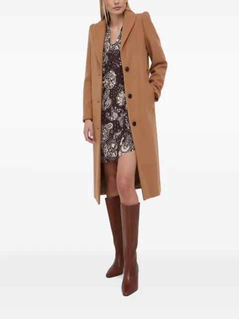 paisley-print V-neck mini dress by SISLEY