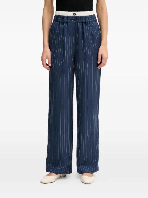 pinstripe buttoned trousers by SISLEY
