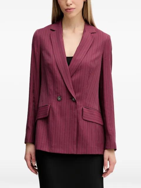 pinstripe double-breasted blazer by SISLEY