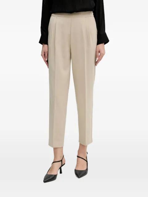 pleated cropped trousers by SISLEY