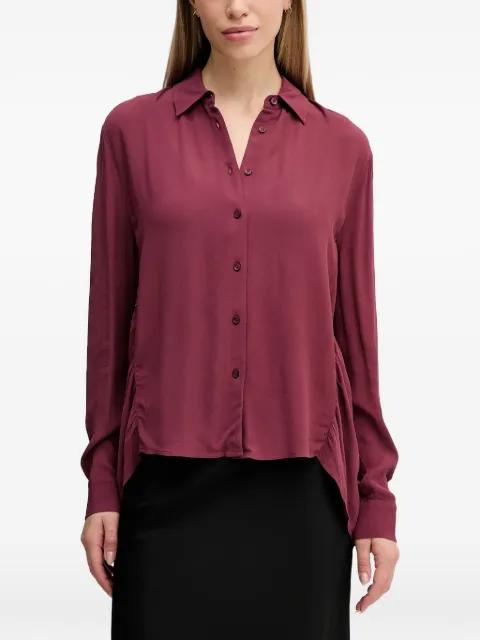 ruched buttoned shirt by SISLEY