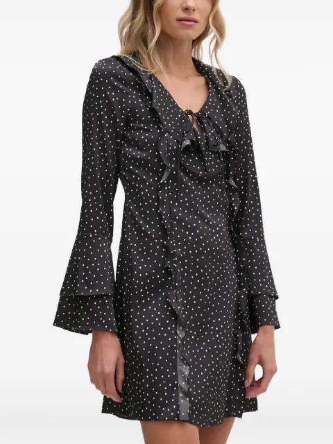 ruffled polka-dot mini dress by SISLEY