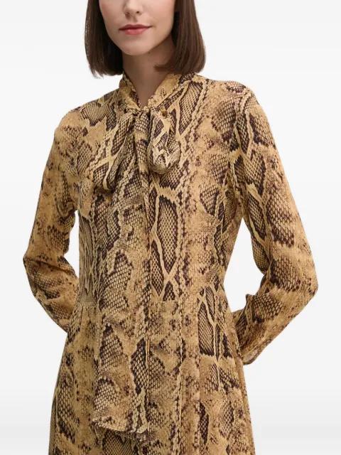 snake-print mini dress by SISLEY