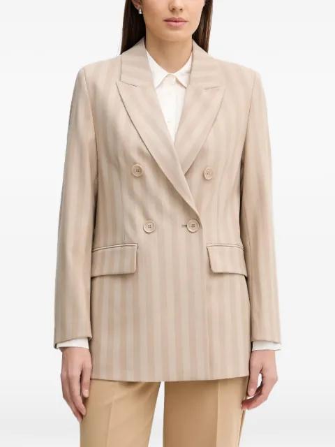 striped double-breasted blazer by SISLEY