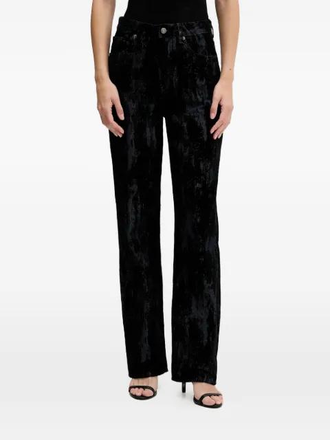 textured-effect straight-leg jeans by SISLEY