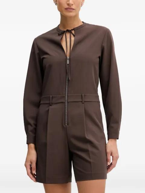 tie-neck jumpsuit by SISLEY