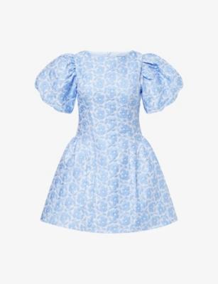 Bilberry Jacquard Woven Mini Dress by SISTER JANE