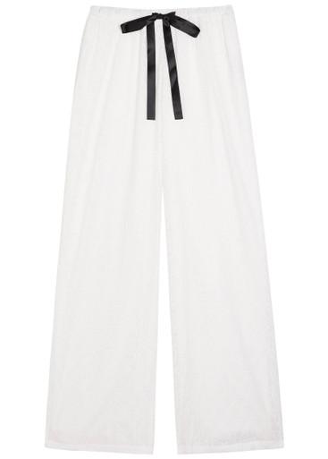 Blanca broderie anglaise cotton trousers by SISTER JANE