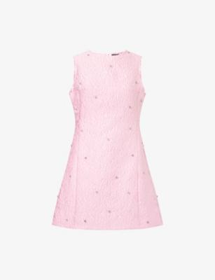 Celeste Jewel-Embellished Satin Mini Dress by SISTER JANE Celeste Jewel-Embellished Satin Mini Dress by SISTER JANE