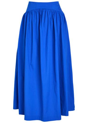 Diary gathered lyocell-blend midi skirt by SISTER JANE