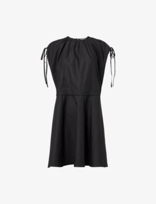 Gilia Drawstring Cotton-Blend Mini Dress by SISTER JANE Gilia Drawstring Cotton-Blend Mini Dress by SISTER JANE