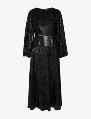 Nights Beaded-Collar Embellished Maxi Dress by SISTER JANE