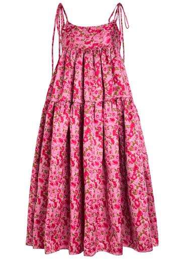 Primavera floral-jacquard cloqué midi dress by SISTER JANE