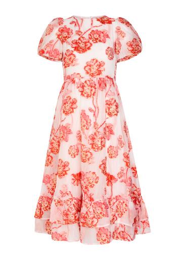 Willa floral-jacquard organza midi dress by SISTER JANE