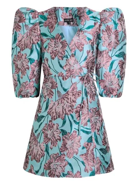 puffed-sleeve floral-print dress by SISTER JANE