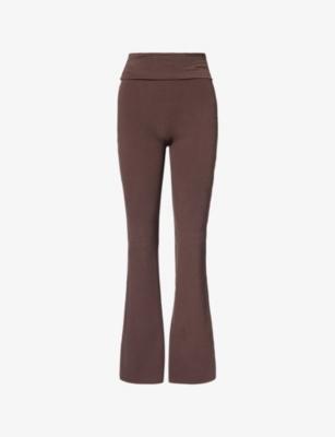 Cosy Soft Cotton Foldover Stretch-Cotton Yoga Trousers by SISTERLY TRIBE