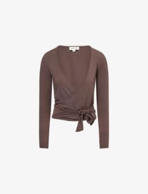Soft Ballet Wrap Modal-Jersey Top by SISTERLY TRIBE