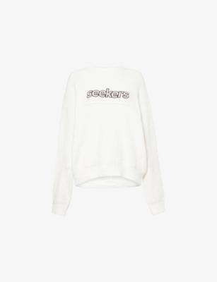 Nonna Logo-Embroidered Cotton-Knit Jumper by SISTERS&SEEKERS