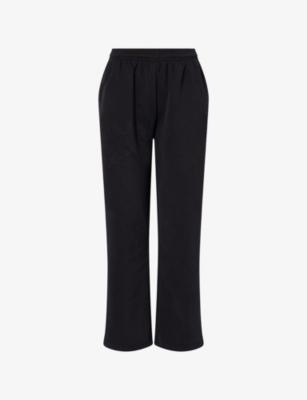 Relaxed-Fit Wide-Leg Cotton-Blend Jogging Bottoms by SISTERS&SEEKERS