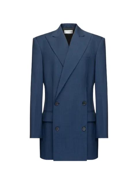 double-breasted checked blazer by SITUATIONIST