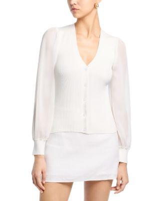 Celeste Mixed Media Top by SIX FIFTY